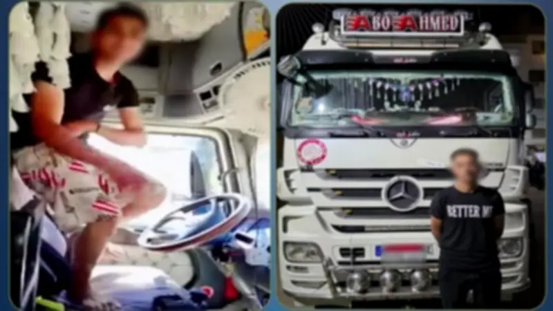 القبض على سائق نقل ثقيل رقص أثناء القيادة في البدرشين