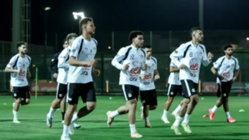منتخب مصر يخوض مرانه الختامي استعداداً لودية روسيا