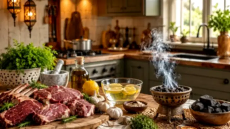 طرق طبيعية وفعالة للتخلص من رائحة اللحوم في المطبخ بعد الذبح