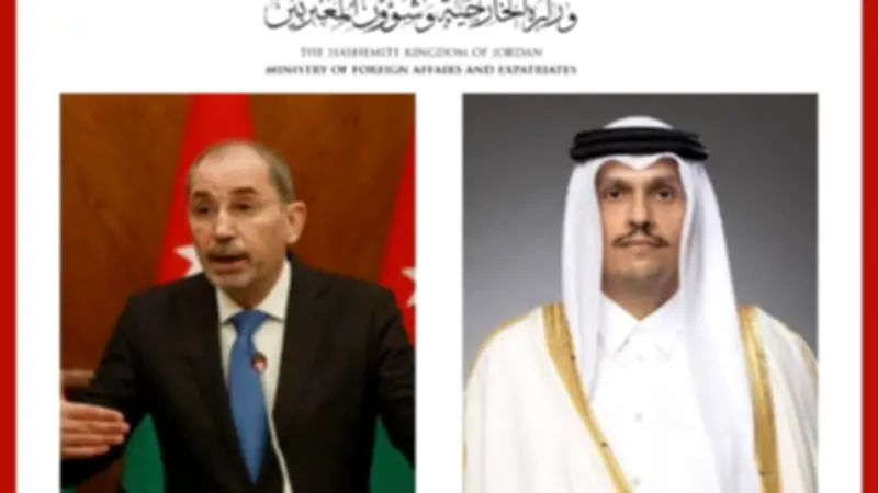 الأردن وقطر يؤكدان دعم الوساطة لخفض التصعيد بالمنطقة