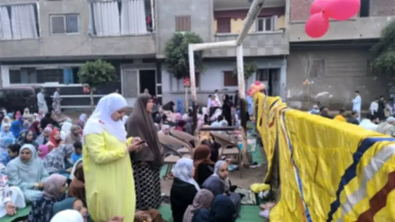 فصل السيدات عن الرجال في صلاة عيد الأضحى بالقليوبية بتنظيم ملحوظ