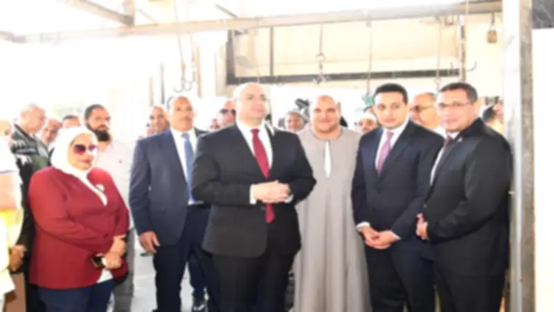 محافظ الفيوم يشهد ذبح الأضاحي بمجزر أبوكساه لتوزيعها على الأسر الأولى بالرعاية