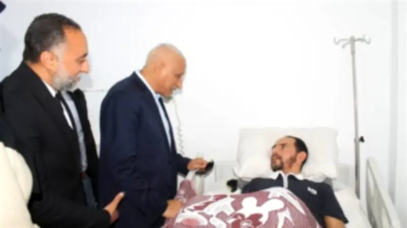 محافظ شمال سيناء يزور المرضى والجرحى الفلسطينيين في مستشفيات العريش والشيخ زويد