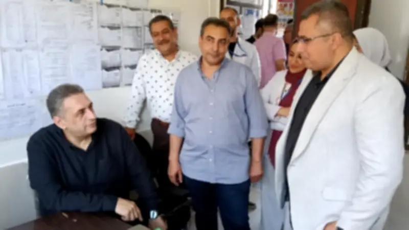وكيل صحة كفر الشيخ يتفقد مستشفى الحميات في أول أيام العيد