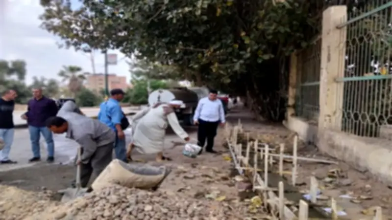 محافظ الجيزة يوجه بسرعة إنهاء أعمال تطوير ورصف الطرق بمنشأة القناطر