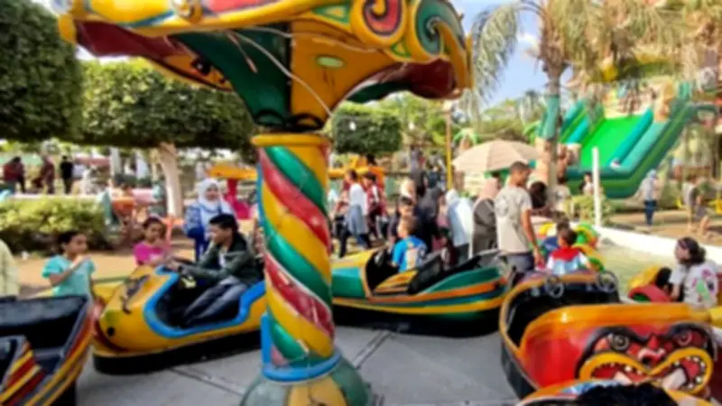 العيد فرحة: ألعاب وملاهي واحتفالات للأطفال في حدائق الغربية ثالث أيام عيد الأضحى