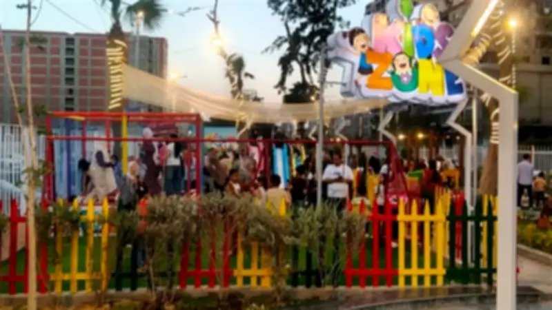 حدائق شرق المنصورة تكتظ بالزوار في ثالث أيام عيد الأضحى