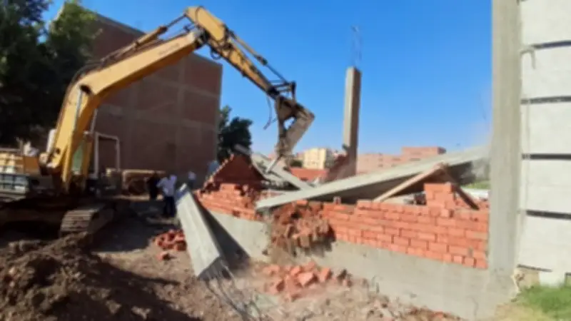 حملات مكبرة لإزالة مخالفات البناء والتعديات على الأراضي الزراعية بالجيزة خلال عيد الأضحى