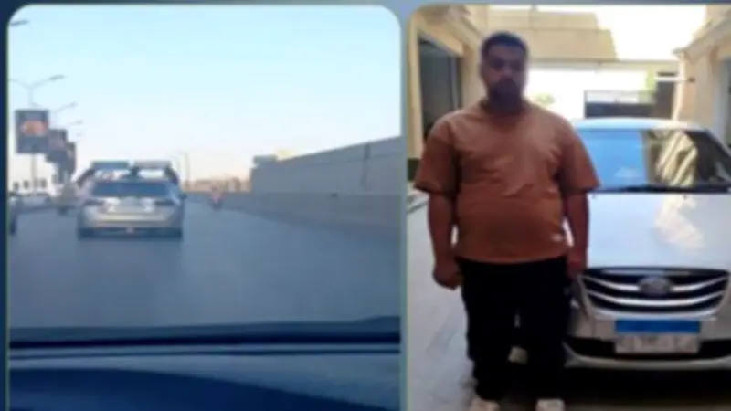 القبض على سائق سمح لفتاتين بالجلوس على نافذتي سيارة في القليوبية