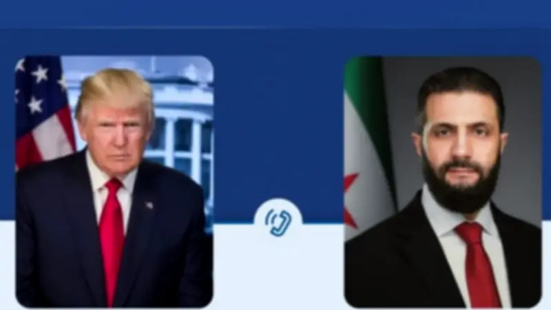 اتصال هاتفي بين الشرع وترامب.. دمشق تطالب برفع العقوبات