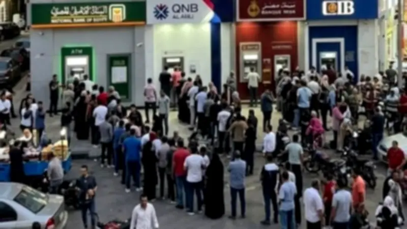 طوابير الـ ATM تثير الغضب في مصر ووعود بالحل قبل عيد الأضحى