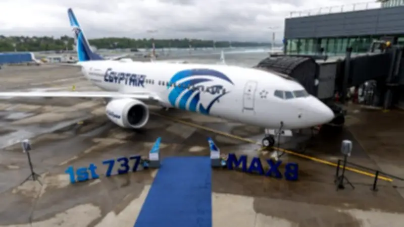 مصر للطيران تتسلم أول طائرة B737-8Max في تاريخ أسطولها