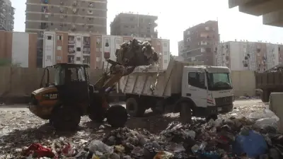 رفع 1140 طن قمامة من بؤرتي ترعة الزمر والمنيب بالجيزة