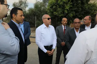 محافظ القاهرة يتفقد مد خط مياه 1200 مم بحلوان ويشدد على سرعة الانتهاء