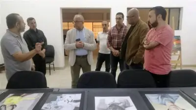 رئيس قطاع الفنون التشكيلية يتفقد مجمع 15 مايو للفنون المعاصرة