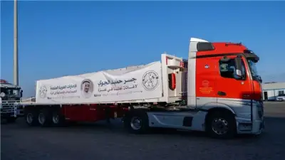 إدخال 195 طنًا من المساعدات الإماراتية لغزة عبر معبر كرم أبو سالم