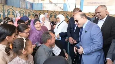 محافظ الغربية يتابع قافلة طبية تخدم 2174 مواطنًا في قرية ميت هاشم