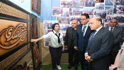 محافظ الغربية يفتتح معرض الأنشطة الفنية والاقتصاد المنزلي بـ 2820 لوحة