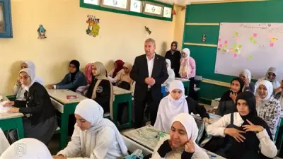 وكيل تعليم الشرقية يتفقد 4 مدارس في ههيا لمتابعة الدراسة