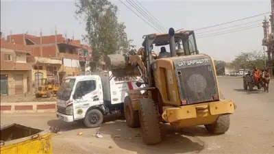 محافظ الغربية: رفع 437 طن مخلفات والتعامل مع 14 بؤرة قمامة