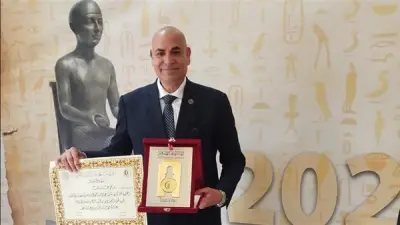 تكريم رئيس جامعة مدينة السادات بلقب الطبيب المثالي في يوم الطبيب المصري الـ48