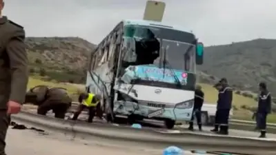 تونس: وفاة رضيع وإصابة 50 في انقلاب حافلة قادمة من الجزائر