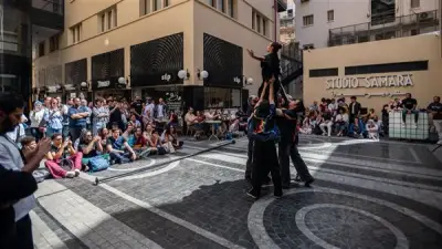 عروض الشارع في مهرجان ليلة رقص معاصر تخطف أنظار جمهور وسط البلد