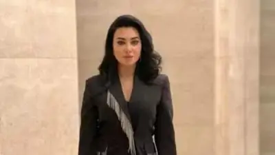ميرهان حسين تتألق بجمبسوت أسود لامع في أحدث ظهور على إنستجرام