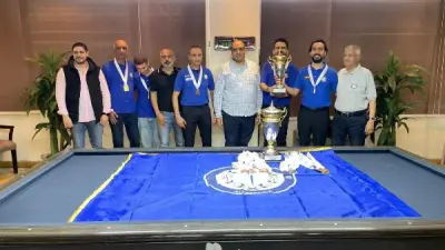 نادي سموحة يتوج بذهبية الدوري وفضية كأس مصر للبليارد الفرنسي