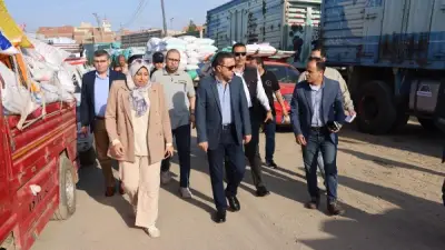 محافظ المنوفية يفاجئ صوامع قويسنا لمتابعة توريد القمح