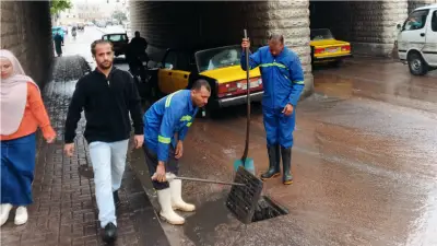 أمطار غزيرة ورعدية تضرب الإسكندرية والمحافظ يرفع الاستعداد القصوى