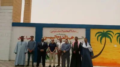 محافظ أسوان يفتتح تطوير بوابة مدخل إدفو بالجهود الذاتية