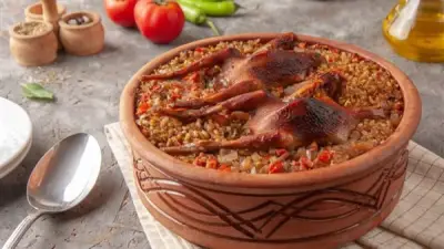 طريقة عمل فخارة الحمام بالفريك في المنزل بأسهل الخطوات