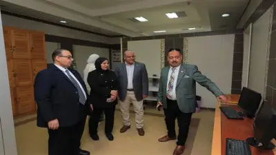 رئيس جامعة كفر الشيخ يتفقد مركز تأهيل وعلاج المصابين بكلية العلاج الطبيعي