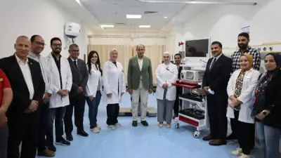 محافظ المنيا يتفقد وحدة مناظير الجهاز الهضمي الجديدة بسمالوط التخصصي