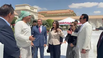 جيهان زكي تتفقد أعمال سمبوزيوم النحت بمدينة الفنون في العاصمة الجديدة
