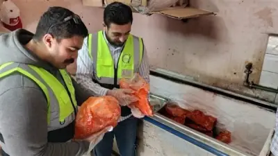 ضبط ربع طن دواجن فاسدة داخل مخزن مطعم في طنطا