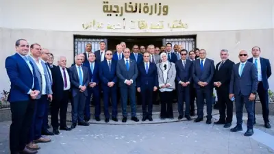وزير الخارجية يفتتح مكتب تصديقات أحمد عرابي بالمهندسين بعد تطويره