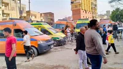 اختناق طلاب مدرسة بالجيزة بسبب حريق محل وحالتهم مستقرة