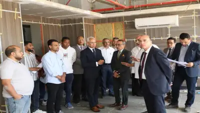رئيس جامعة المنيا يتفقد التجهيزات النهائية لأكبر مستشفى للأمراض العصبية والنفسية