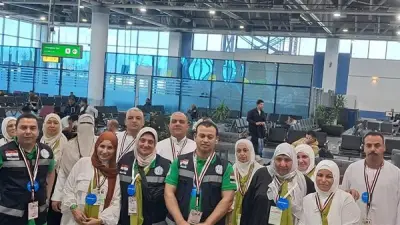 وصول أول أفواج حجاج الجمعيات الأهلية بالقليوبية إلى الأراضي المقدسة بسلام
