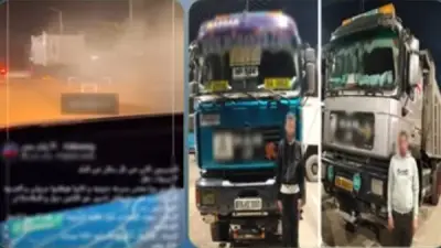 ضبط سائقي سيارتي نقل بدون لوحات يسيران برعونة في المعادي