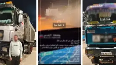 ضبط سائقي نقل ثقيل بتهمة السير برعونة في زهراء المعادي
