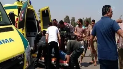مصرع شاب في حادث قطار بمزلقان الشلال في بني سويف
