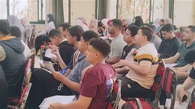 مراجعات مجانية لطلاب الثانوية العامة بأبشواي في الفيوم