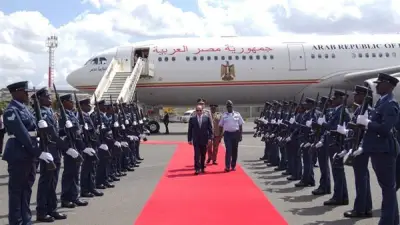 وصل السيسي إلى نيروبي للمشاركة في قمة أفريقيا-فرنسا غداً