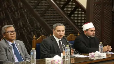 الجامع الأزهر يختتم برنامج الصدى الأزهري للطلاب الوافدين بحضور سفير إندونيسيا