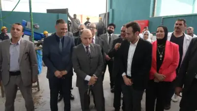 افتتاح مصنع الكوكر بالمجزر النصف آلي في الغربية لتدوير المخلفات