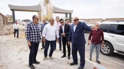 محافظ مطروح يوجه بإعادة المظهر الحضاري لطريق الأمل وتطوير مداخل المدينة