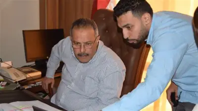 رئيس مياه القناة يتابع تطورات مشروع الخط الناقل لمحطة تحلية غرب بورسعيد